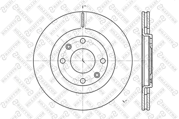 Disque de frein STELLOX 6020-9915V-SX
