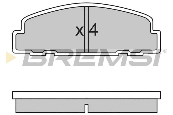 Kit de plaquettes de frein, frein à disque BREMSI BP2329