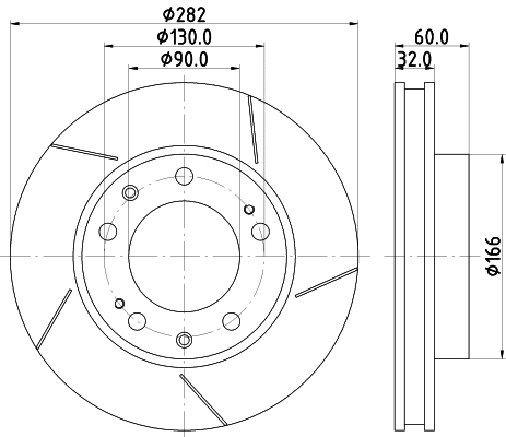 Disque de frein MINTEX MDC1278R