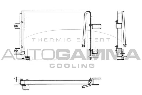 Condenseur, climatisation AUTOGAMMA 102794