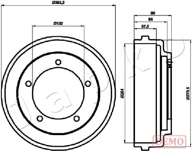 Tambour de frein JAPKO 560316C