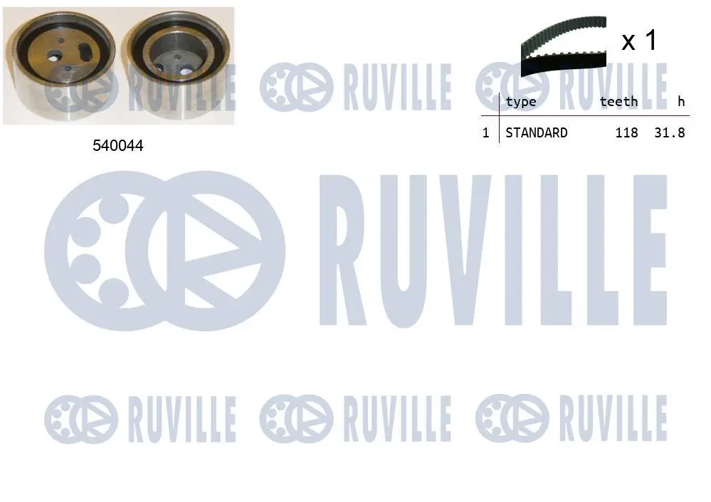 Kit de courroie crantée RUVILLE 550350