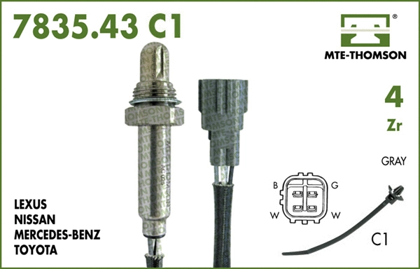Sonde lambda MTE-THOMSON 7835.43.063C1