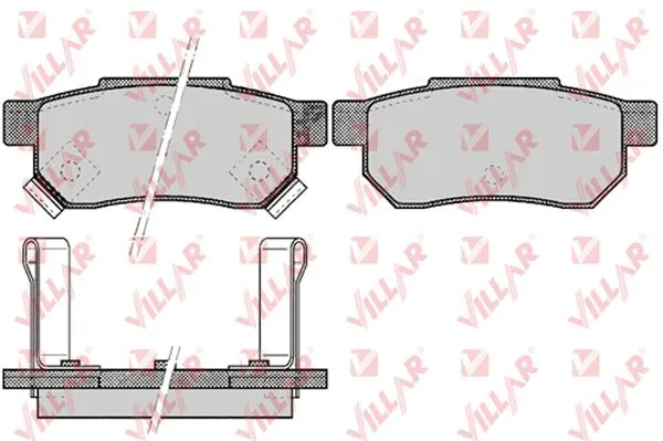 Kit de plaquettes de frein, frein à disque VILLAR 626.0506