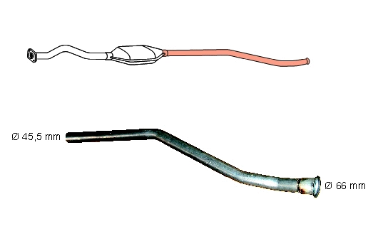 Tube de réparation, catalyseur HJS 91 21 0091