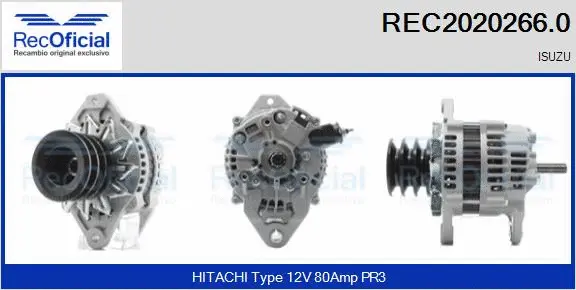 Alternateur RECOFICIAL REC2020266.0