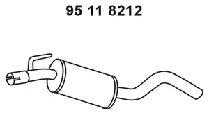 Silencieux central EBERSPÄCHER 95 11 8212