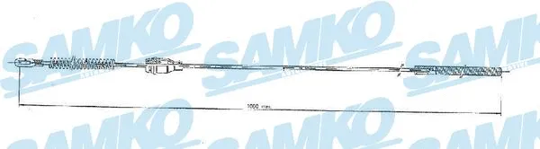 Tirette à câble, frein de stationnement SAMKO C0548B
