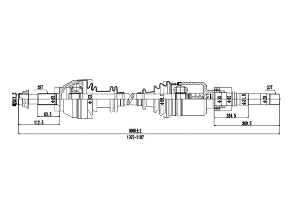 Arbre de transmission DYNAMATRIX DDS210069