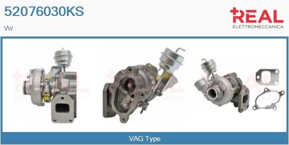 Turbocompresseur, suralimentation REAL 52076030KS