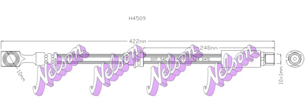 Flexible de frein KAWE H4509
