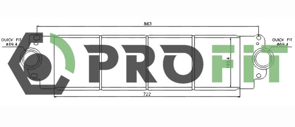 Refroidisseur d'air de suralimentation PROFIT 1780-0001