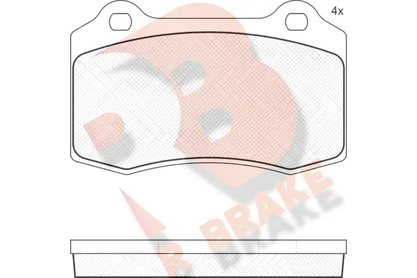 Kit de plaquettes de frein, frein à disque R BRAKE RB1447