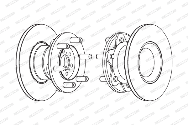 Disque de frein FERODO FCR104A