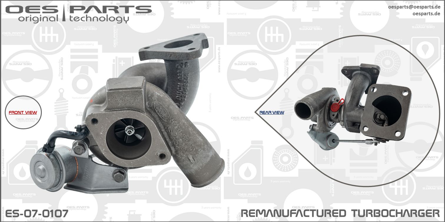 Turbocompresseur, suralimentation OES PARTS ES-07-0107