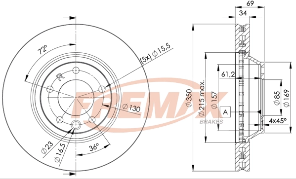 Disque de frein FREMAX BD-3324