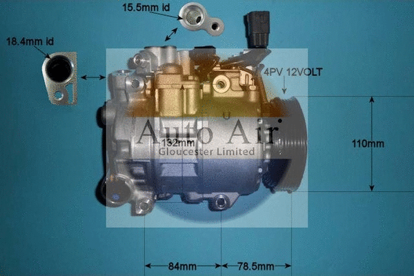 Compresseur, climatisation AUTO AIR GLOUCESTER 14-0192