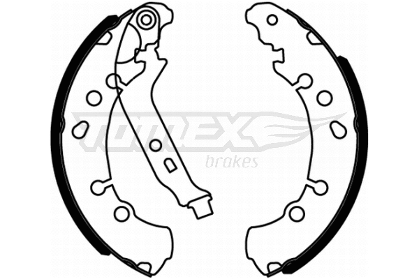 Jeu de mâchoires de frein TOMEX Brakes TX 22-17