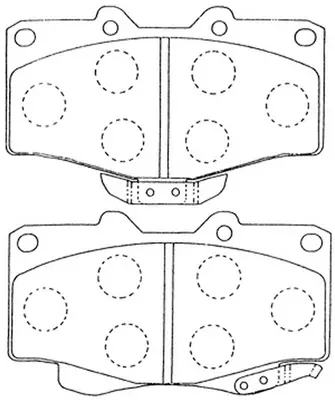 Kit de plaquettes de frein, frein à disque FIT FP0436