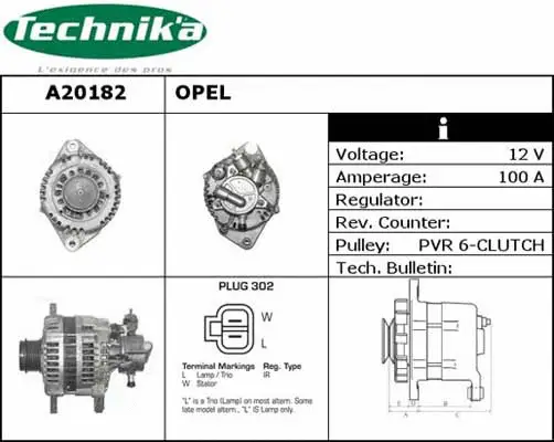 Alternateur Technika A20182