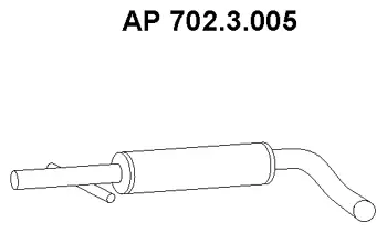 Silencieux avant EBERSPÄCHER 702.3.005