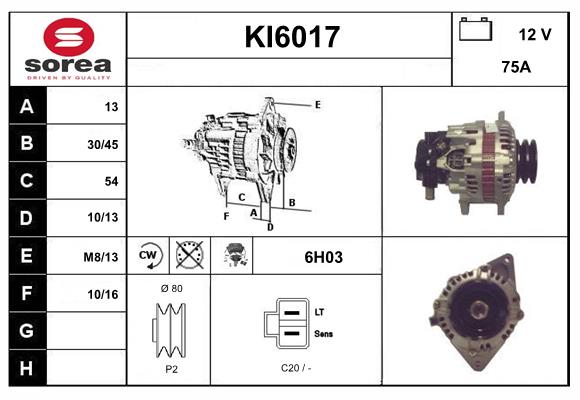 Alternateur SERA KI6017