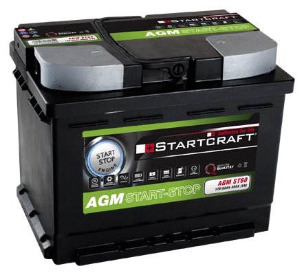 Batterie de démarrage STARTCRAFT AGM ST60
