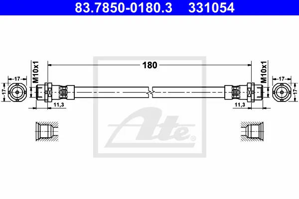 Flexible de frein ATE-APAC 83.7850-0180.3