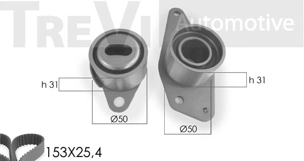 Kit de courroie crantée TREVI AUTOMOTIVE KD1010