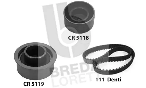 Kit de courroie crantée BREDA LORETT KCD0656