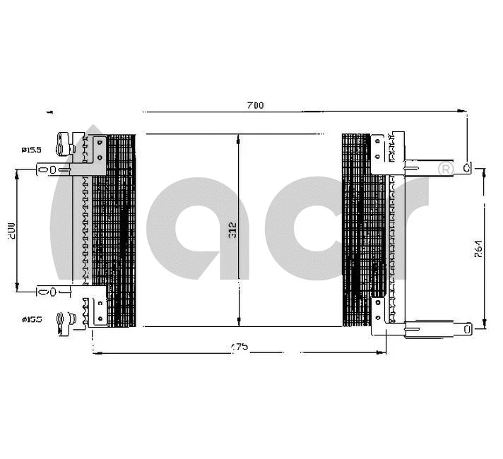 Condenseur, climatisation ACR 300536