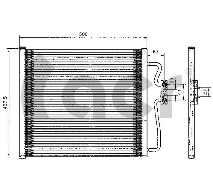 Condenseur, climatisation ACR 300254