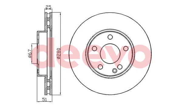Disque de frein DEEVO BD35220
