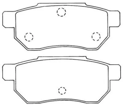 Kit de plaquettes de frein, frein à disque AISIN ASN-218