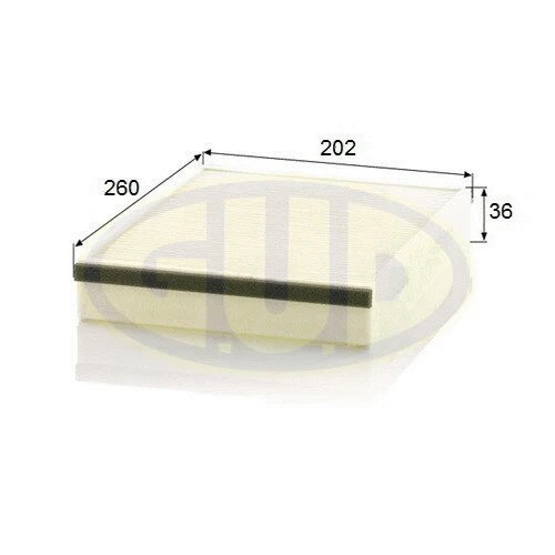 Filtre, air de l'habitacle G.U.D. GCF25007