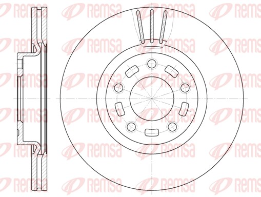 Disque de frein REMSA 6672.10