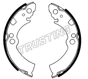 Jeu de mâchoires de frein TRUSTING 067.162