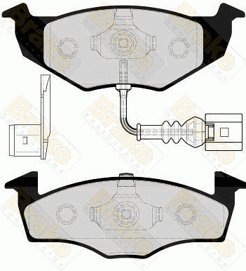 Kit de plaquettes de frein, frein à disque Brake ENGINEERING PA1607