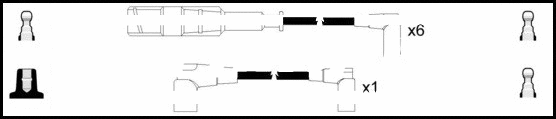 Kit de câbles d'allumage LEMARK HOES166