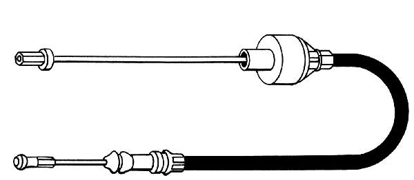 Tirette à câble, commande d'embrayage CEF FO01168
