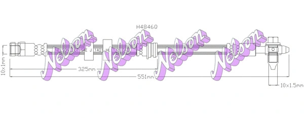 Flexible de frein KAWE H4846Q