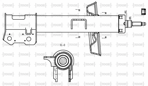 Amortisseur TOOR SG10900