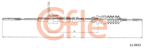 Câble d'accélération COFLE 11.0632