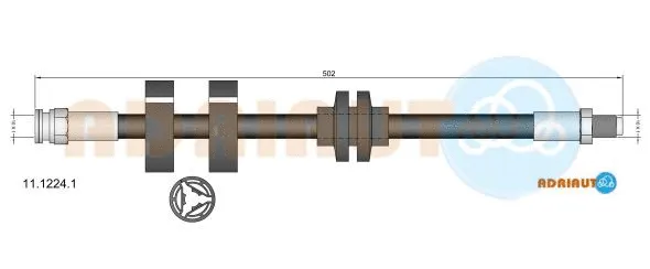 Flexible de frein ADRIAUTO 11.1224.1