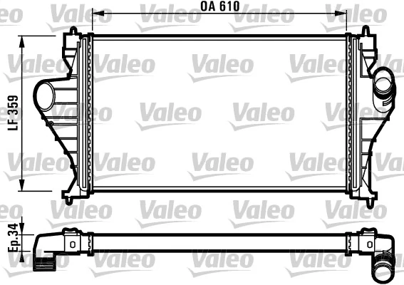 Refroidisseur d'air de suralimentation VALEO 816918