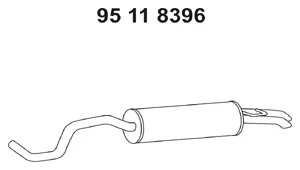 Silencieux arrière EBERSPÄCHER 95 11 8396