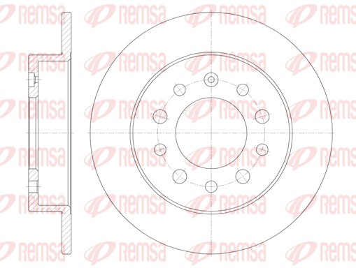 Disque de frein REMSA 6762.00