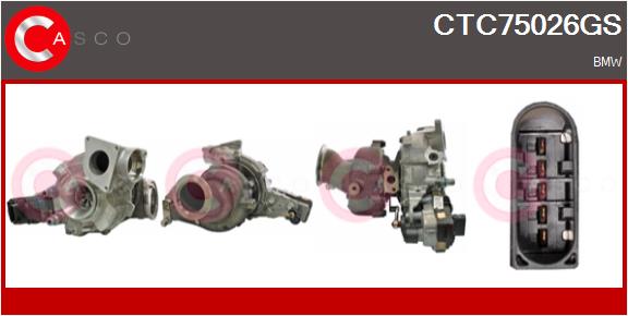 Turbocompresseur, suralimentation CASCO CTC75026GS