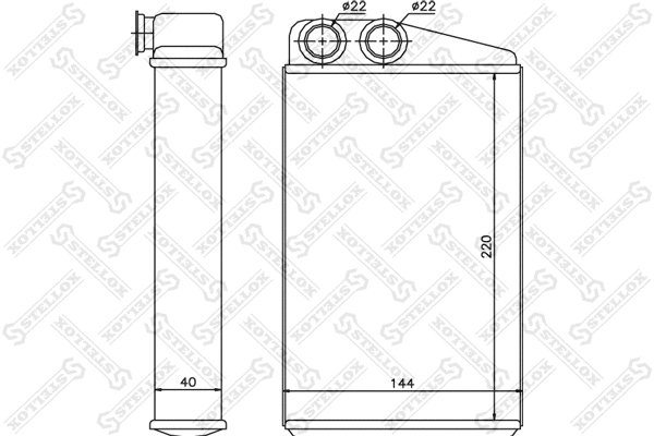 Système de chauffage STELLOX 10-35097-SX