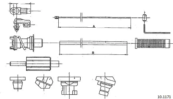 Câble d'accélération CABOR 10.1171